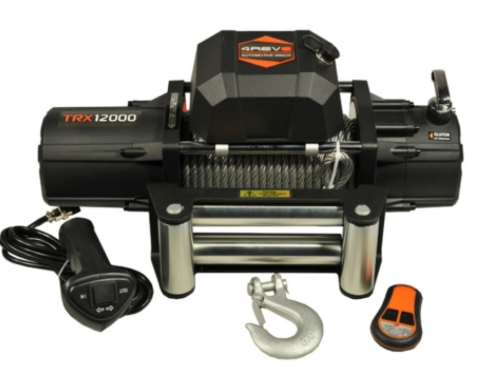 Лебедка автомобильная 4REVO TRX-12000 12V (стальной трос)
