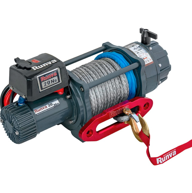 Влагозащищенная лебедка Runva EWB20000USR24V синтетический трос 20000 lbs / 9072 кг 24В